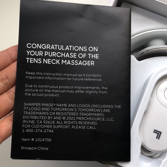 Sharper image tens neck massager with heat - Picture 4 of 8